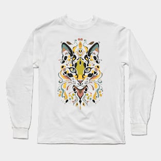 Cute Cat Illusion Design, Funny Cat Lover Gift Idea Long Sleeve T-Shirt